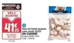 Promocash Noix de saint-jacques sans corail offre