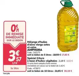 Promocash Mélange d'huiles d'olive vierge extra et colza offre