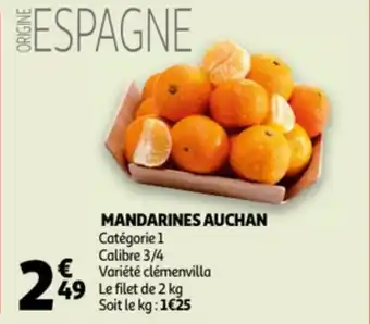 Auchan Mandarines auchan offre
