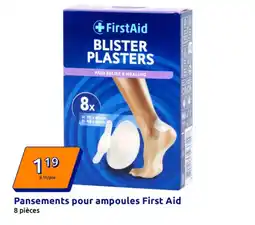 Action Pansements pour ampoules first aid offre