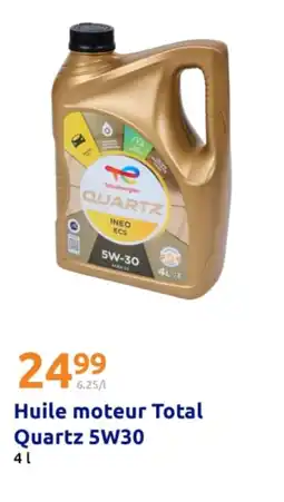 Action Huile moteur total quartz 5w30 offre