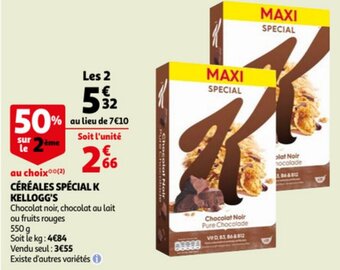 Auchan Céréales spécial k kellogg's offre