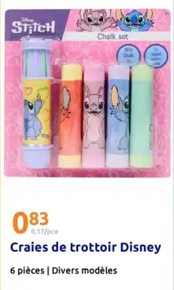 Action Craies de trottoir disney offre