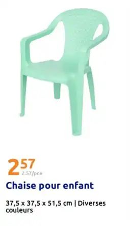 Action Chaise pour enfant offre