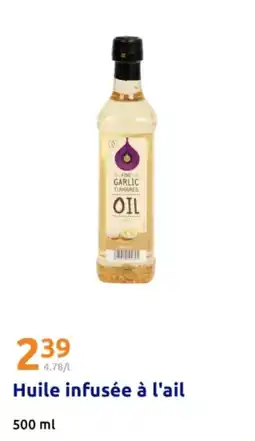 Action Huile infusée à l'ail offre