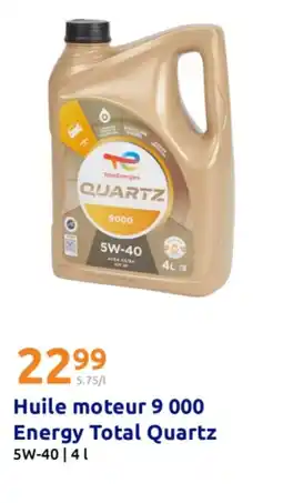Action Huile moteur 9 000 energy total quartz offre