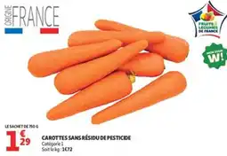 Auchan Carottes sans résidu de pesticide offre