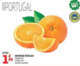 Auchan Oranges feuilles offre