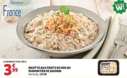 Auchan Risotto aux fruits de mer ou parmentier de saumon offre
