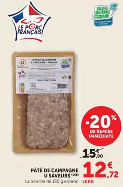 U Express Pâté de campagne u saveurs offre