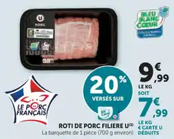 U Express Roti de porc filiere u offre
