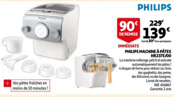 Auchan Philips Machine à Pâtes HR2375/00 offre