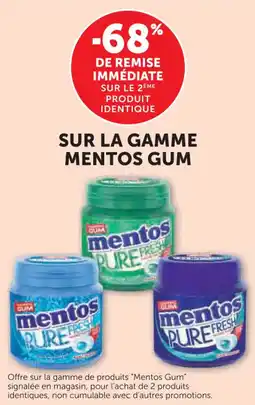 U Express Sur la gamme mentos gum offre