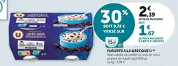 U Express Yaourts a la grecque u offre