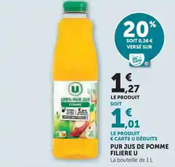 U Express Pur jus de pomme filiere u offre