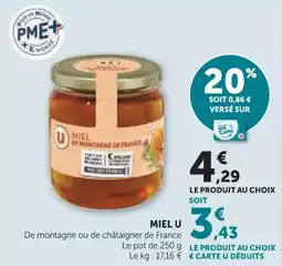 U Express Miel u offre