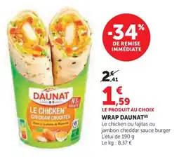 U Express Wrap daunat offre