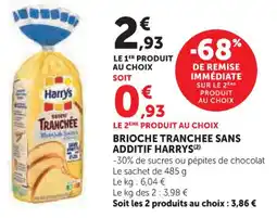 U Express Brioche tranchee sans additif harrys offre
