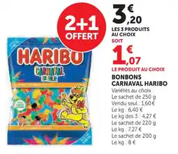U Express Bonbons carnaval haribo offre