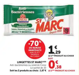 U Express Lingettes st marc offre