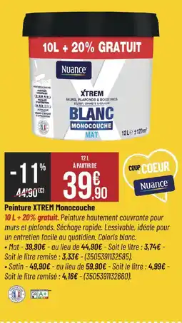 Bricorama Peinture xtrem monocouche offre