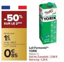 Carrefour Yoplait - lait fermenté offre