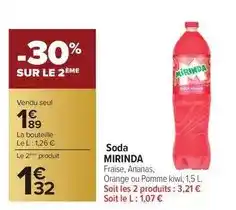 Carrefour Orange - soda offre