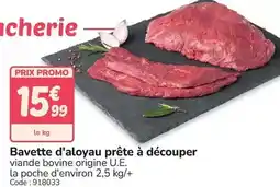 Promocash Promo - bavette d'aloyau prête à découper offre