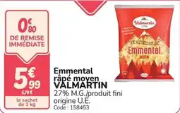 Promocash Valmartin - emmental râpé moyen offre