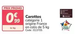 Promocash Promo - carottes offre