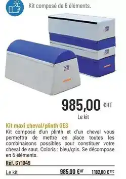 Casal Sport Ges - kit maxi cheval/plinth offre