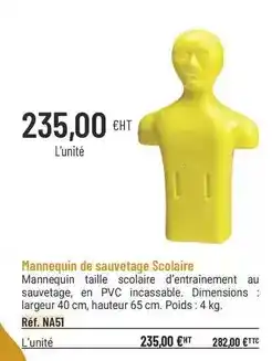 Casal Sport Mannequin de sauvetage scolaire offre