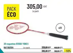 Casal Sport Yonex - 20 raquettes b7000 offre