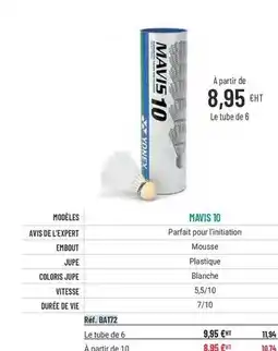 Casal Sport Yonex - mavis 10 offre