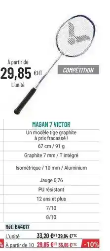 Casal Sport Victor - magan 7 offre