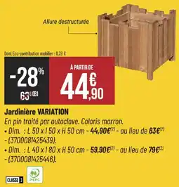 Bricorama Jardinière variation offre