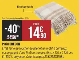 Bricorama Plaid oregon offre