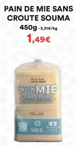 Hmarket Pain de mie sans croute souma offre