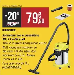 Bricorama Karcher aspirateur eau et poussières offre