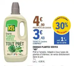 E.Leclerc Jardi Engrais plantes vertes kb offre