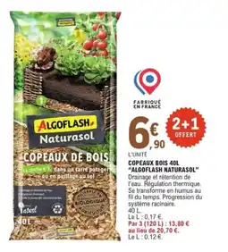 E.Leclerc Jardi Copeaux bois algoflash naturasol offre