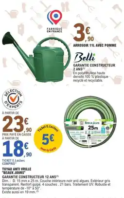 E.Leclerc Jardi Tuyau anti vrille beaux jours offre