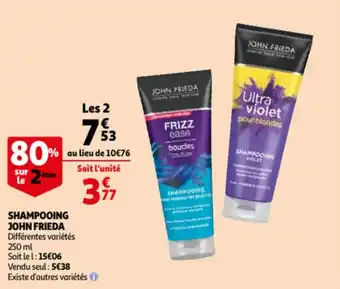 Auchan Shampooing John Frieda offre