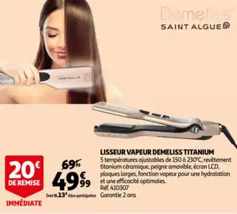 Lisseur Vapeur Demeliss Titanium
