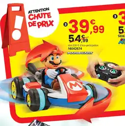 JouéClub Mario auto de course rc antigravite offre