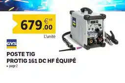 DomPro GYS Poste tig protig 161 dc hf équipé offre