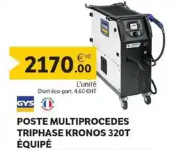 DomPro GYS Poste multiprocedes triphase kronos 320t équipé offre