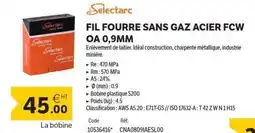 DomPro SELECTARC Fil fourre sans gaz acier fcw oa 0,9mm offre