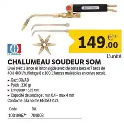 DomPro Chalumeau soudeur som offre