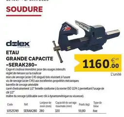 DomPro Etau grande capacite serak280 offre